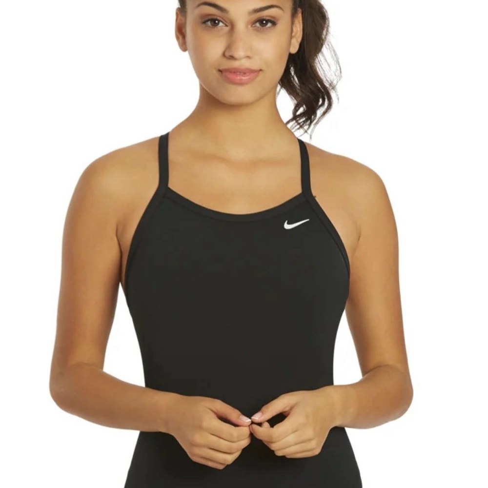 Nike Women's Black Strappy Sports swimsuit